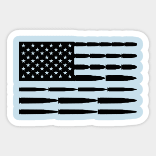 Stars, Stripes and Bullets Sticker